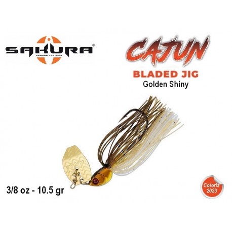 Chatterbait Cajun Bladed Jig - Golden Shiny 10.5 gr - Sakura
