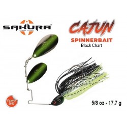 Cajun Spinnerbait - Black Chart 17.7 gr - Sakura