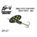 Cuiller Panther Martin -Smaltato Con Punti - Black Yellow - BG