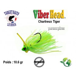Viber Head Chartreux Tiger 10.6gr 3/0 - Target Baits