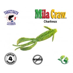 Leurre Souple - Mila Craw Chartreux 4" - Target Baits Leurres