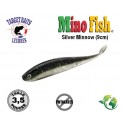 Leurre Souple - Mino Fish Silver Minnow 3.5" 9cm - Target Baits Leurres