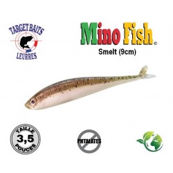 Leurre Souple - Mino Fish Smelt 3.5" 9cm - Target Baits Leurres