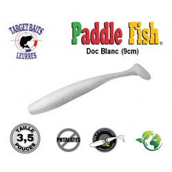 Leurre Souple - Paddle Fish Brown Dos Blanc 3.5" 9cm - Target Baits Leurres