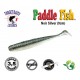 Leurre Souple - Paddle Fish Noir Silver 3.5" 9cm - Target Baits Leurres