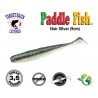 Leurre Souple - Paddle Fish Noir Silver 3.5" 9cm - Target Baits Leurres