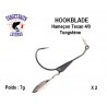 Hameçon Texan Plombé à Palette Hookblade 4/0 - 7gr- Target Baits Leurres