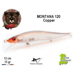 Leurre Dur Suspending - Montana 120 Copper 12cm 13gr - Bear Claws Lures