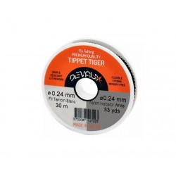 Nylon Tippet Tiger Indicator Blanc DVX