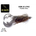 Swim Jig 4 Pike - Pumkin Olive TP 10gr 5/0 - ZF-Baits