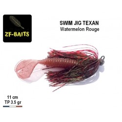 Swim Jig Texan - Watermelon Rouge TP 3.5gr 2/0 - ZF-Baits