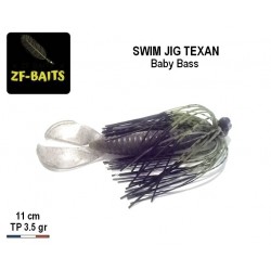 Swim Jig Texan - Baby Bass TP 3.5gr 2/0 - ZF-Baits