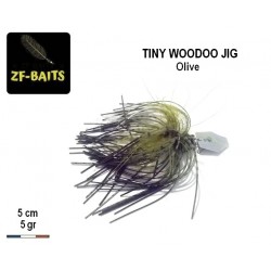 Tiny Woodoo Jig - Olive TP 5gr - ZF-Baits