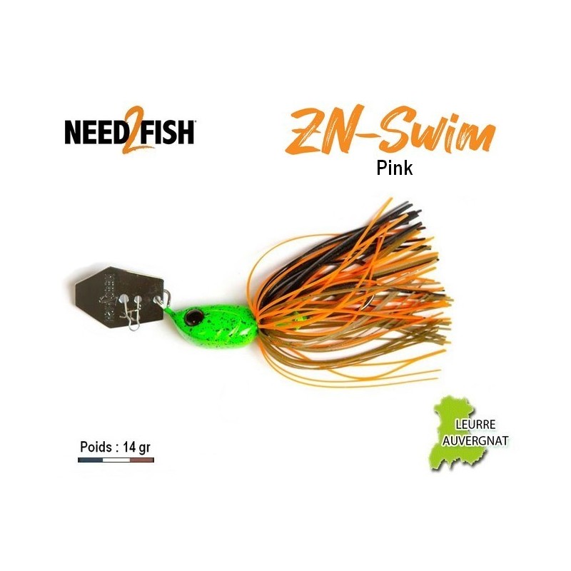 Leurre Hybride - Chatterbait - ZN-Swim Pink - Need2Fish
