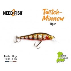 Leurre Dur - Twitch Minnow Tiger - Need2Fish