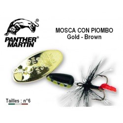 Cuiller Panther Martin - Mosca Con Piombo Gold - Brown Green