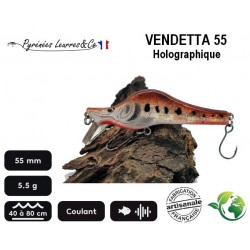 Leurre Dur Coulant - Vendetta 55 Holographique 5.5cm 5.5gr - Pyrénées Leurres & Co