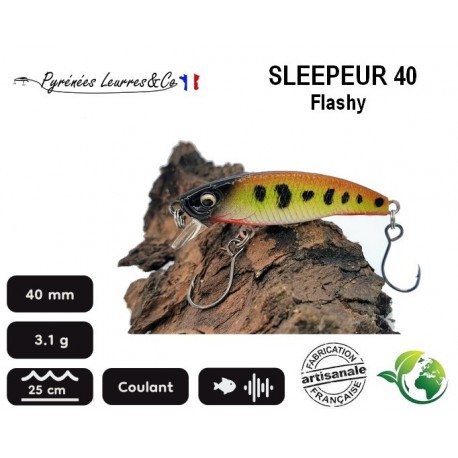 Leurre Dur - Sleepeur 40 Flashy 4cm 3.1gr - Pyrénées Leurres & Co