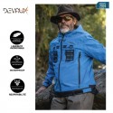 Veste de pêche étanche INFLY DVX - Bleu