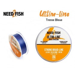 Tresse de pêche 4 brins - Ultim Line Bleue 130M - Need2Fish