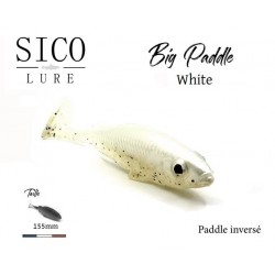 Leurre Souple Shad - Big Paddle 155 White - Sico Lure