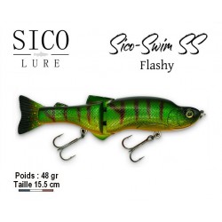 Leurre Dur Slow Sinking - Sico Swim SS 155 Flashy  15.5cm 48gr - Sico Lure