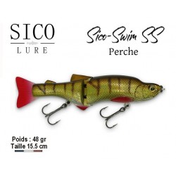 Leurre Dur Slow Sinking - Sico Swim SS 155 Perche  15.5cm 48gr - Sico Lure
