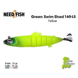 Leurre Souple Swimbait - GSS 160 Yellow - Need2Fish