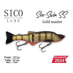 Leurre Dur Slow Sinking - Sico Swim SS 220 Gold Master 22cm 123gr - Sico Lure
