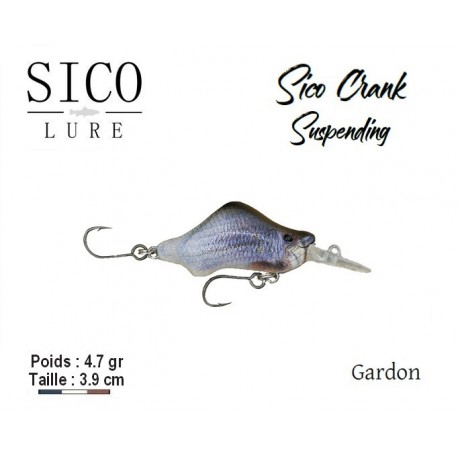 Leurre Dur Suspending - Crank SP Gardon 3.9cm 4.7gr - Sico Lure