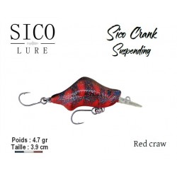 Leurre Dur Suspending - Crank SP Red Craw 3.9cm 4.7gr - Sico Lure