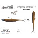 Combo Pack - Leurre Souple Armé - OPTIMUS FINESSE 120 Or Brown - Autoboats Fishing