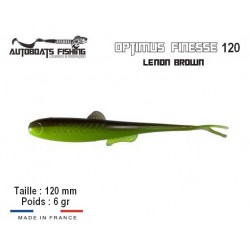 Leurre Souple Finesse - OPTIMUS FINESSE 120 Lemon Brown - Autoboats Fishing