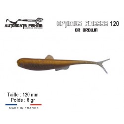Leurre Souple - OPTIMUS FINESSE 120 Or Brown - Autoboats Fishing