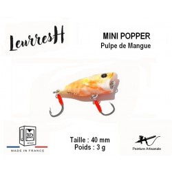 Leurre Dur Surface - Mini Popper Pulpe de Mangue - LeurresH