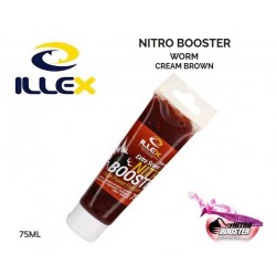 Attractant Pêche - Nitro Booster Worm Cream Brown - ILLEX