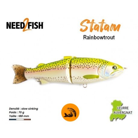 Leurre Dur - Statam Rainbow Trout - Need2Fish