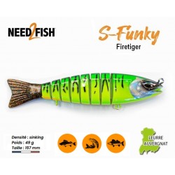 Leurre Dur - S-Funky Firetiger - Need2Fish