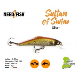 Leurre Dur - Sultan of Swim Silver - Need2Fish