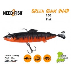 Leurre Souple Swimbait - GSS 160 Pink  - Need2Fish