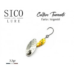 Cuillère Tournante Vibro 3.5 gr - Fario / Argent - Sico-Lure