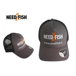 Casquette de pêche Need2Fish - Grise