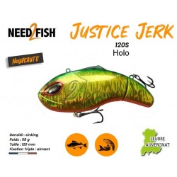 Leurre Dur Coulant Swimbait - Justice Jerk 120S Holo - Need2Fish