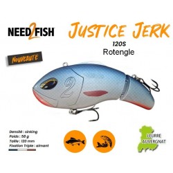 Leurre Dur Coulant Swimbait - Justice Jerk 120S Rotengle - Need2Fish