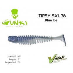 Leurre Souple - Tipsy - SXL 76 3" Blue Ice 7.6cm - Gunki