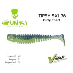Leurre Souple - Tipsy - SXL 76 3" Dirty Chart 7.6cm - Gunki