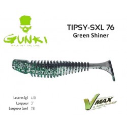 Leurre Souple - Tipsy - SXL 76 3" Green Shiner 7.6cm - Gunki
