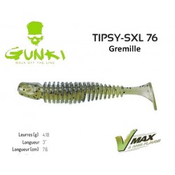 Leurre Souple - Tipsy - SXL 76 3" Gremille 7.6cm - Gunki