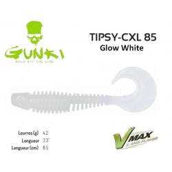 Leurre Souple - Tipsy - CXL 85 3.3" Glow White 8.5cm - Gunki