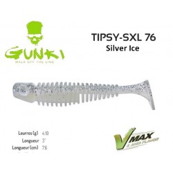 Leurre Souple - Tipsy - SXL 76 3" Silver Ice 7.6cm - Gunki
